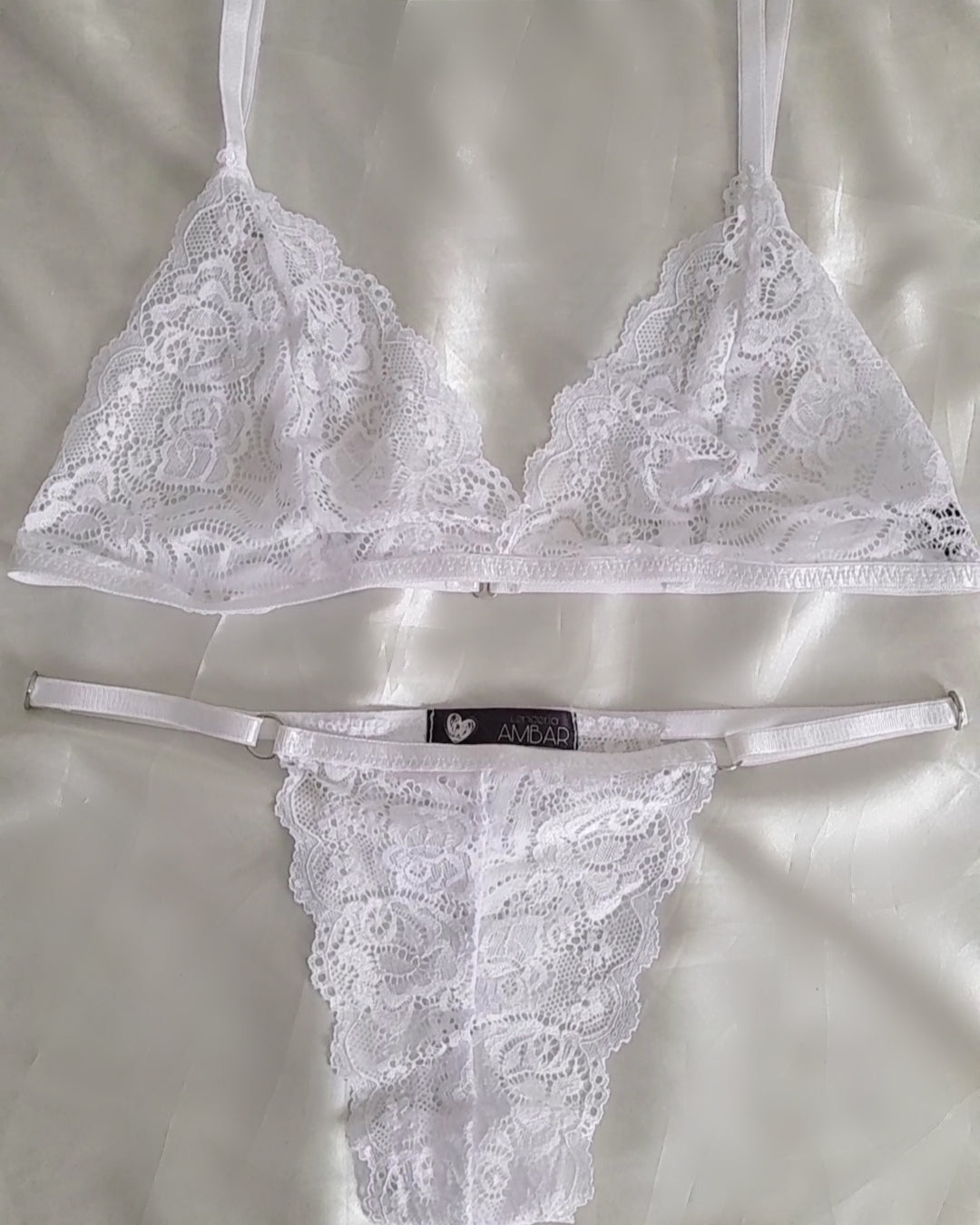 Basic Set Lace Bralett+Thong